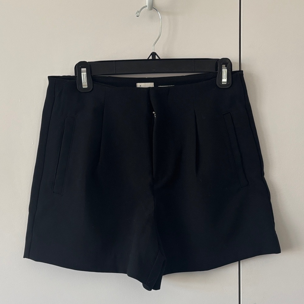 a new day Women's High Waist Elegant Black Shorts